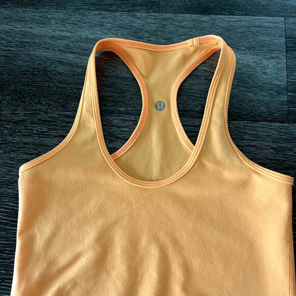 Lululemon Cool Racerback Tank Creamsicle Pop Sz 4 First Release Classic Core Top - Picture 4 of 14
